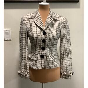 Trina Turk Tweed Blazer size 2 small extra small